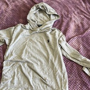 Hooded Grey Polo Boys shirt